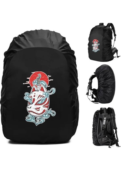 3MASK016 45L Siyah Renkler 20-70L Açık Yağmur Kapak Sırt Çantası Yürüyüş Tırmanma Kamp Moda Yeni Su Geçirmez Çanta Kamuflaj Taktik Toz Yağmurluk (Yurt Dışından)