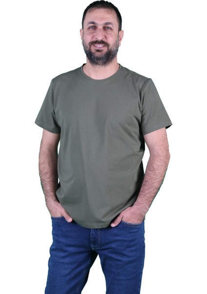 Erkek Bisiklet Yaka Kısa Kollu Tişört