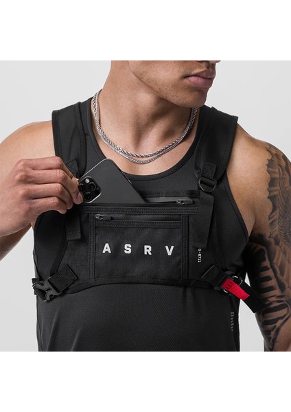 Armygreen Su Geçirmez Tasarım Erkek Göğüs Rig Çanta 2024 Yeni Moda Unisex Göğüs Çantası Çok Fonksiyonlu Taktik Yelek Sırt Çantaları Bel Paketleri Erkek (Yurt Dışından) fırsatları