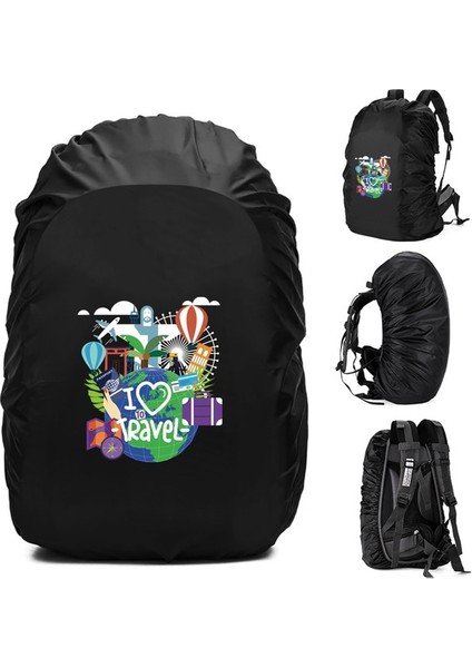 2TRAVEL011 35L Yeni Sıcak Yağmur Kapağı Sırt Çantası 35L 45L 60L 70L Seyahat Su Geçirmez Çanta Taktik Açık Kamp Yürüyüş Tırmanma Toz Yağmur Kapağı (Yurt Dışından)