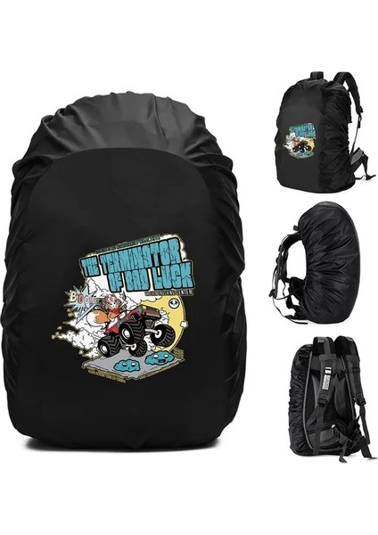 2MASK013 45L Siyah Renkler 20-70L Açık Yağmur Kapağı Sırt Çantası Yürüyüş Tırmanma Kamp Moda Yeni Su Geçirmez Çanta Kamuflaj Taktik Toz Yağmurluk (Yurt Dışından)