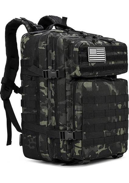Stil 9 Taktik Askeri Sırt Çantaları 45L 50L Büyük Kapasiteli Adam 3 Gün Ordu Molle Saldırı Çantaları Açık Trekking Kamp Sırt Çantası (Yurt Dışından) fırsatları