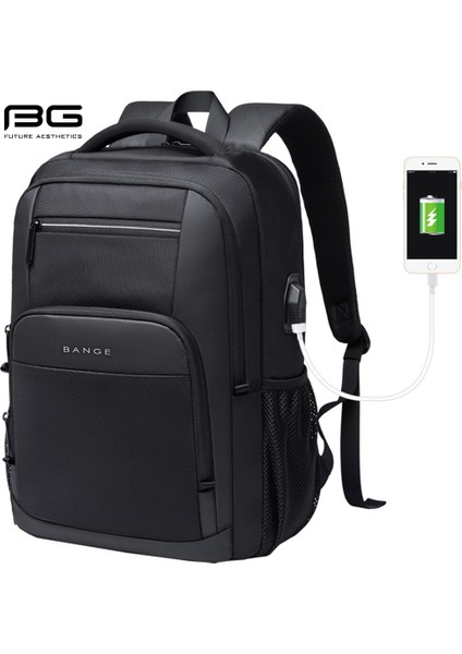 Siyah 45X32X15CM Bange Erkek Tasarımcı Laptop Çantası Okul Çantaları Boys Için Erkek Motosiklet Taktik Iş Spor Seyahat Sırt Çantası Erkekler (Yurt Dışından) modelleri