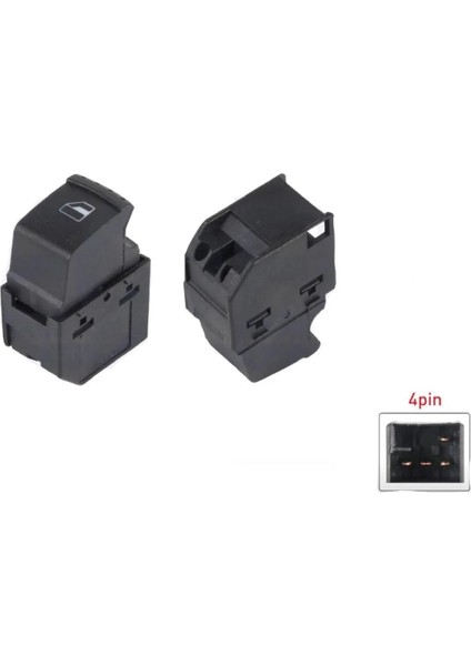 Fabıa Octavıa 1996-2007 Uyumlu Tekli Cam Düğmesi - 6Y0959855