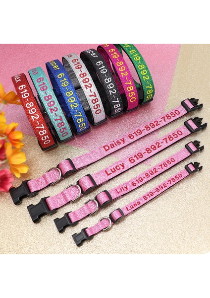 034RE Tarzı Xl Boyutu Ayarlanabilir Naylon Işlemeli Köpek Tasması Özel Kimlik Adı Aksesuarları Küçük Orta Büyük Köpekler Evcil Hayvanlar Malzemeleri Için Evcil Hayvan Tasmaları Perro (Yurt Dışından) fırsatları