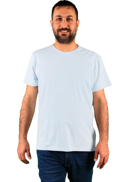 Erkek Bisiklet Yaka Kısa Kollu Tişört