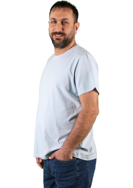Erkek Bisiklet Yaka Kısa Kollu Tişört