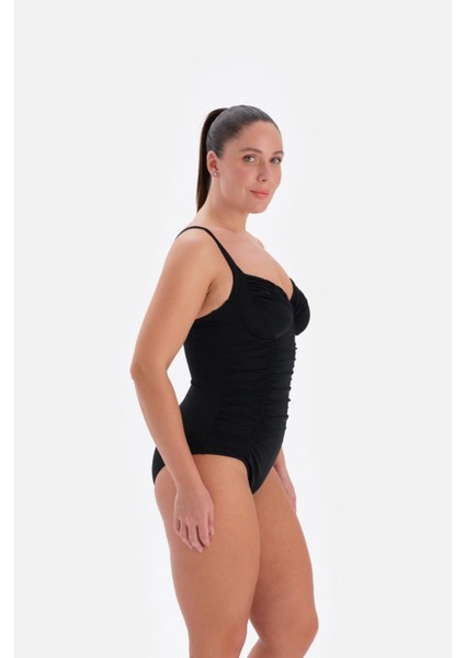 Kadın Siyah Balenli Toparlayıcı Mayo 3238 modelleri