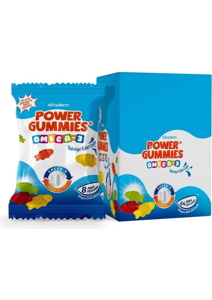 Power Gummies Omega 3 8 Adet