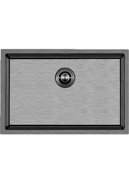 Stella 4454 Füme Siyah 540X440 mm Eviye