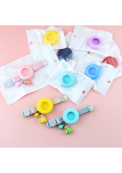 Mavi Stil Bohem Silikon Apple Hava Etiketi Durumda Kedi Köpek Tasması Klip Kapak Pet Anti-Kayıp Bulucu Izci Koruyucu Köpek Polyester Boyun (Yurt Dışından) indirimleri