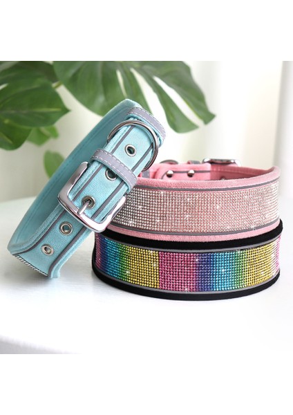 No.5 Tarzı S Beden Yansıtıcı Büyük Köpek Tasması Dayanıklı Kamuflaj Tazı Yaka Geniş Bling Taklidi Evcil Hayvan Köpek Tasması Küçük Orta Büyük Köpek Için (Yurt Dışından) indirimleri