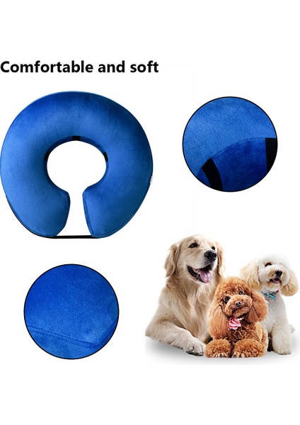 Mavi Stil Xs Boyutu Şişme Evcil Hayvan Tasması Anti-Bite Boyun Elizabeth Yaka Sevimli Kedi Köpek Yavrusu Boyun Koruyucu Daire Yaka Küçük Büyük Köpekler Için (Yurt Dışından) fiyatları