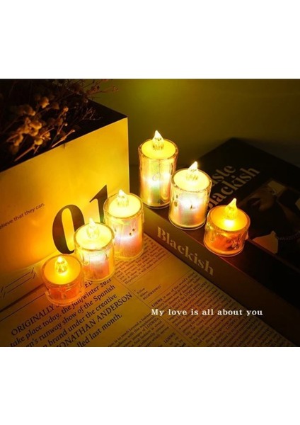 Mini LED Lamba Orta Aralık 2023 Masaüstü Enxboyxyükseklik 3,5x3,5x6,5cm Pvc Sihirli Renkli 1 Adet