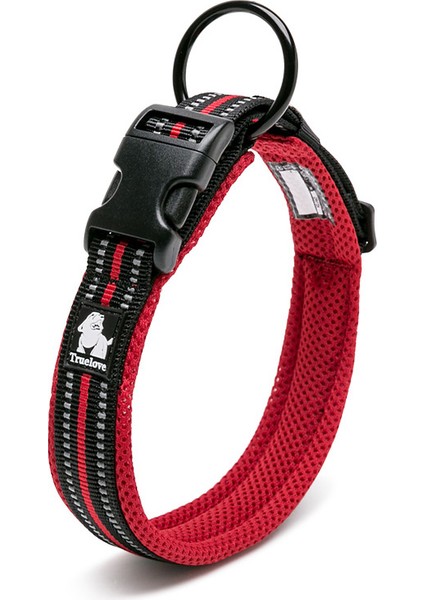 Kırmızı Stil L Boyutu Truelove Pet Köpek Tasması Naylon Ayarlanabilir Dokuma Yastıklı Yumuşak Yansıtıcı Dayanıklı Ağır Hizmet Eğitimi Özel Lüks Kedi TLC5011 (Yurt Dışından)