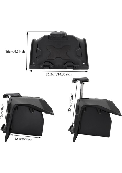 Rzr Xp 1000/TURBO/RZR Trail Için Tablet Tutucu, Saklama Kutulu Sportif Ektronik Cihaz Montajı Tefon Montajlı Tablet Tutucu (Yurt Dışından)