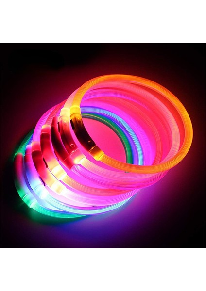 Pembe Tarzı 35CM LED USB Köpek Tasması Gece Güvenlik Aydınlatma Anti-Kayıp Köpek Tasması Aydınlık Şarj Yaka Pet Köpek Yavrusu Gece Flaş Evcil Hayvan Aksesuarları (Yurt Dışından) modelleri