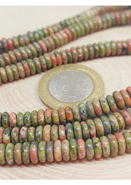 Unakit Taşı Rondela Kesim 6x1.5mm Dizi (49406) fiyatları
