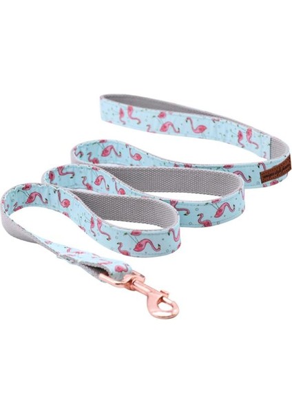 Tasma Tarzı Xl Boyutu Evcil Hayvan Severler Için Benzersiz Stil Paws Köpek Veya Kedi Tasması Pembe Flamingo Fiyonklu (Yurt Dışından)