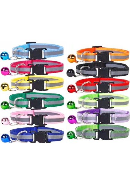 No.6 Stili Kedi Tasmaları Küçük Köpek Tasmaları Yansıtıcı Güvenlik Hızlı Bırakma Toka Kedi Pet Yavru Yaka Ayarlanabilir Çan Evcil Hayvan Malzemeleri (Yurt Dışından) fiyatları