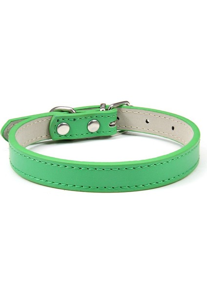 Yeşil Stil Xxs Yeni Ayarlanabilir Pu Renkli Pet Köpek Tasmaları Yavru Kedi Yaka Samll Köpek Tasması Chihuahua Accesorios Köpek Tasma Malzemeleri (Yurt Dışından)