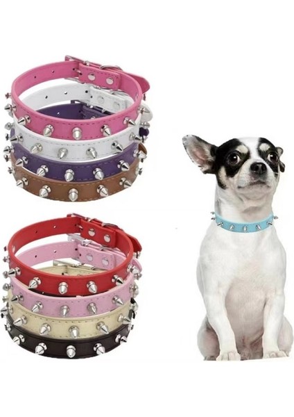 D1 Stili Xs Boyutu Yuvarlak Kafa Perçin Dekorasyon Köpek Tasması Ayarlanabilir Çinko Alaşım Toka Correa Perro Orta Büyük Mascotas Yaka Perro Collier (Yurt Dışından) fiyatları