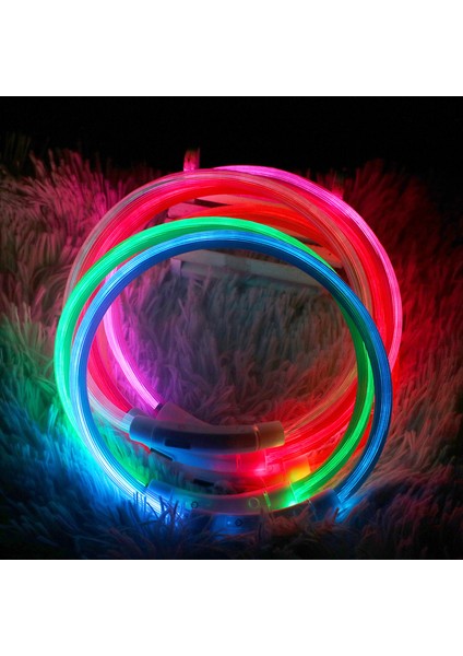 Mavi Stil M Boyutu Köpek Işık Yaka Ayrılabilir Ayarlanabilir Parlayan USB Şarj Gece Aydınlık Yaka Anti-Kayıp Yaka LED Pet Köpekler Için Labrador (Yurt Dışından) fırsatları