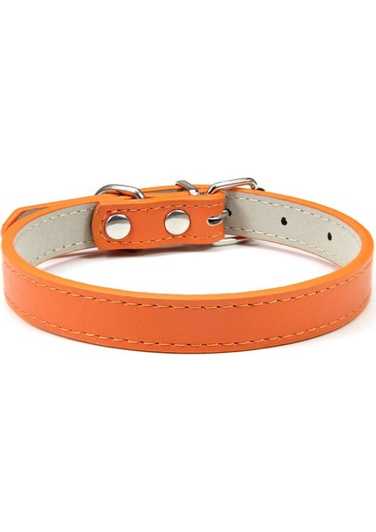 Turuncu Tarzı M Boyutu Yeni Ayarlanabilir Pu Renkli Pet Köpek Tasmaları Yavru Kedi Yaka Samll Köpek Tasması Chihuahua Accesorios Köpek Tasma Malzemeleri (Yurt Dışından)