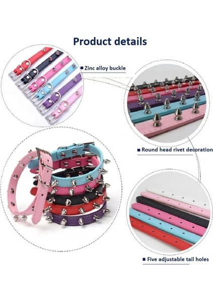 B1 Stili L Boyutu Yuvarlak Kafa Perçin Dekorasyon Köpek Tasması Ayarlanabilir Çinko Alaşım Toka Correa Perro Orta Büyük Mascotas Yaka Perro Collier (Yurt Dışından) fırsatları