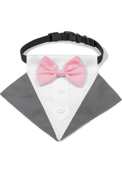 Gri Tarzı M Boyutu Köpek Tükürük Havlusu Yeni Düğün Takım Elbise Pet Tükürük Havlusu Köpek Tasması Pet Üçgen Havlu Pet Papyon Düğün Takım Elbise Üçgen Havlu (Yurt Dışından) modelleri