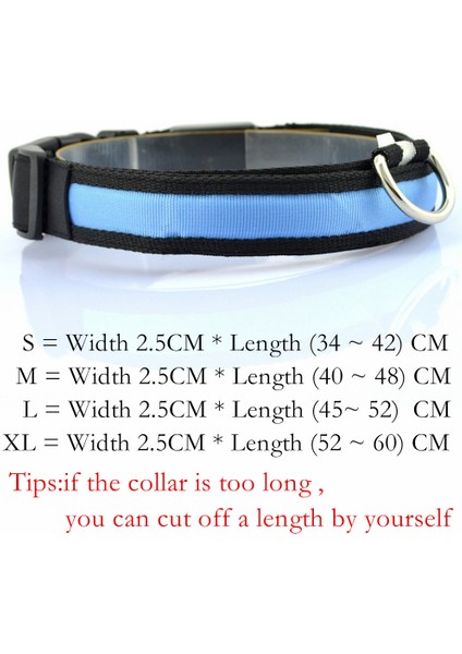 Renkli Stil M Boyutu Naylon LED Pet Köpek Tasması Light Up Köpek Tasma Yaka Gece Güvenlik Yanıp Sönen Ayarlanabilir Karanlıkta Parlayan Pet Malzemeleri Dropship (Yurt Dışından)