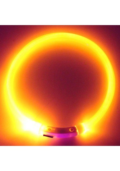 Sarı Stil 35CM 6 Renk LED Köpek Tasması Şarj Edilebilir Aydınlık LED Köpek Kolye Suya Dayanıklı USB Şarj Köpek Işık Up Yaka Dış Mekan Için (Yurt Dışından)
