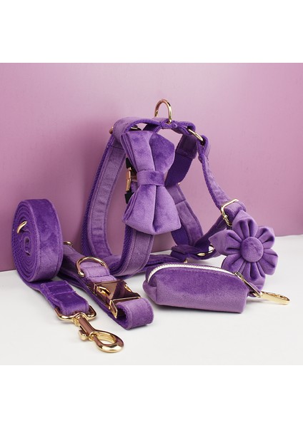 Çiçekler Tarzı L Boyutu Mor Kadife Köpek Yaka ve Tasma Seti Küçük Orta Büyük Köpekler Için Özel Kazınmış Tabela Evcil Hayvan Malzemeleri Köpek Tasma Kadife 16 (Yurt Dışından) fiyatları