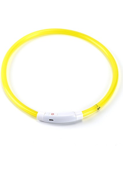 Sarı Stil Xl Boyutu Köpek Işık Yaka Ayrılabilir Ayarlanabilir Parlayan USB Şarj Gece Aydınlık Yaka Anti-Kayıp Yaka LED Pet Köpekler Için Labrador (Yurt Dışından)