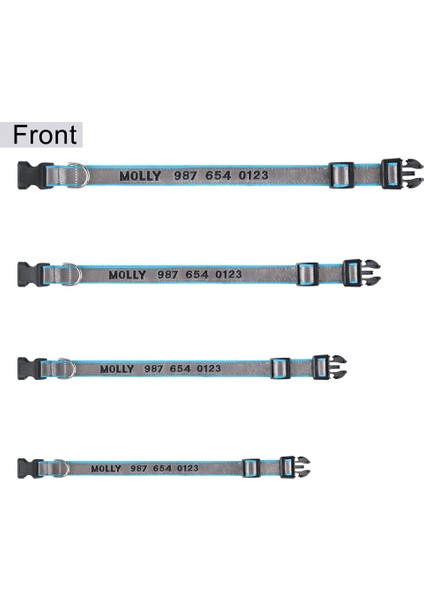 Altın Tarzı L Boyutu Kişiselleştirilmiş Naylon Işlemeli Köpek Tasmaları Küçük Orta Büyük Köpekler Için Özelleştirilmiş Köpek Kimlik Adı Yaka Ayarlanabilir Pet Yaka (Yurt Dışından) indirimleri