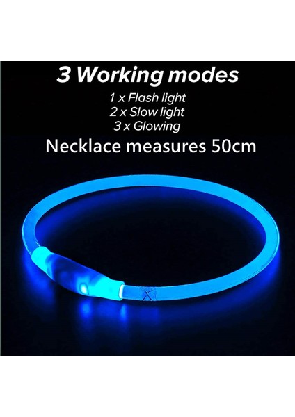 Kırmızı Stil 35CM USB Şarj Aydınlık Köpek Tasması LED Gece Parlayan Pil Köpek Kaybı Önleme Köpek Aksesuarları Malzemeleri Evcil Hayvanlar Için Makaleler (Yurt Dışından) indirimleri