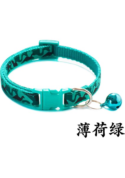 Yeşil Tarzı 25-40CM 2 Boyutları Köpek Tasması Naylon Pet Köpek Künyesi Anahtarlık Özel Yavru Kediler Yaka Ayarlanabilir Küçük Orta Büyük Köpekler Için (Yurt Dışından)