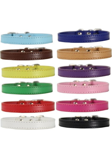 Haki Tarzı 1.3X35CM Alaşım Toka Deri Köpek Tasması Kedi Yaka Boyutu Ayarlanabilir Küçük ve Orta Köpek Yavru Yaka Köpek Malzemeleri (Yurt Dışından) fiyatları