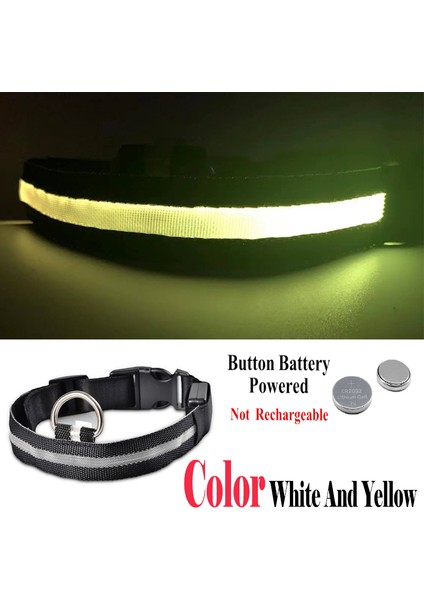 Pil-Karışım Rengi Stili 40-48 cm USB Şarj Edilebilir Veya Pil Pet Köpek Pet Kedi LED Parlayan Yaka Aydınlık Yanıp Sönen Kolye Açık Yürüyüş Gece Güvenlik Malzemeleri (Yurt Dışından)