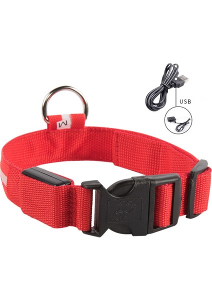 E Tarzı Xl Boyutu USB Şarj Edilebilir LED Köpek Tasması Anti-Lostavoid Araba Kazası Yaka Köpekler Için Yavru Köpek Tasmaları LED Malzemeleri Evcil Hayvan Ürünleri Açar (Yurt Dışından)