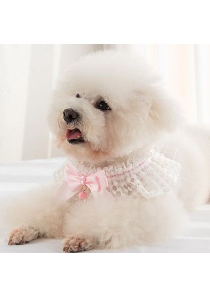 Altın Tarzı L Boyutu Evcil Hayvan Aksesuarları Kedi ve Köpek Yay Dantel Çan Pet Önlük Prenses Tarzı Tükürük Havlu Yaka El Dokuma Kolye Evcil Hayvan Aksesuarları (Yurt Dışından) modelleri