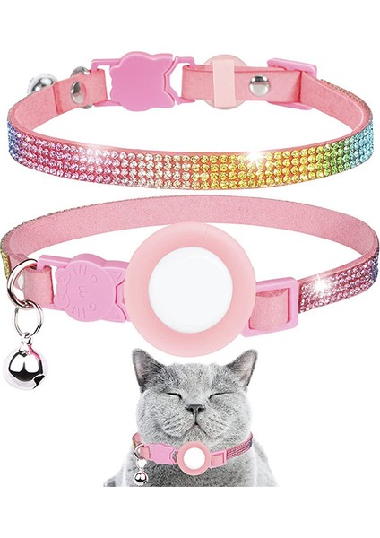 Siyah Stil Bling Pet Kedi Ayarlanabilir Hava Etiketi Durumda Yaka Çan ile Kedi Tasmaları Küçük Köpek ve Kediler Için Anti Kayıp Bulucu Izci Köpek (Yurt Dışından) modelleri