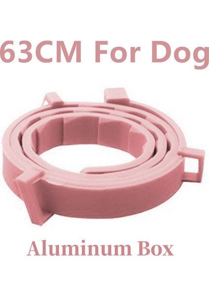 63CM-PEMBE Kutu Stili Ayarlanabilir Köpek Tasması Pire Kene Önleme Pet Kedi Köpekler Yaka Pire ve Kene Yaka Yavru Kedi Pet Anti Sivrisinek Böcek Yaka (Yurt Dışından)