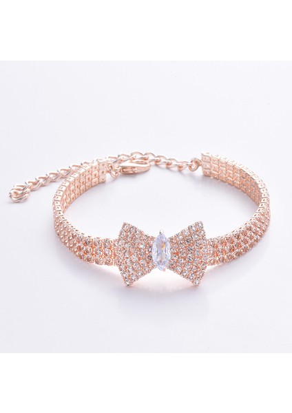 Altın Tarzı M Boyutu Lüks Tasarımcı Fransız Bulldog Köpek Aksesuarları Pet Hediye Kutusu Gümüş Zirkon Papyon Kedi Boyunluk Alaşım Orta Köpek Pet Ürünleri (Yurt Dışından) fırsatları