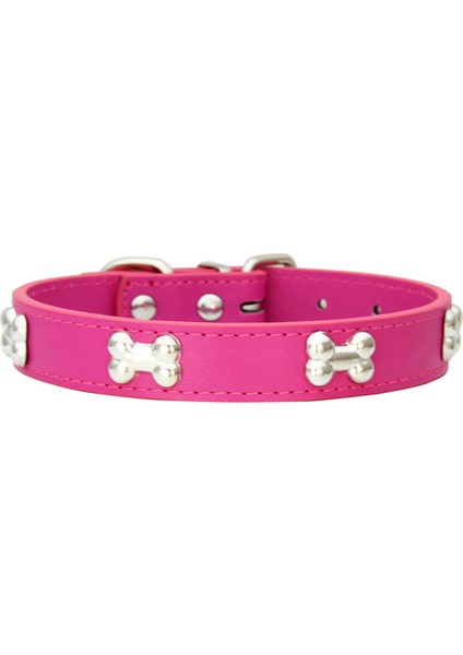 Pembe Tarzı M Boyutu Moda Kırmızı Mor Siyah Yeşil Deri Köpek Tasması Kemik Şekilli Aksesuarları Yaka Köpekler Için Küçük Evcil Köpek Malzemeleri (Yurt Dışından) modelleri