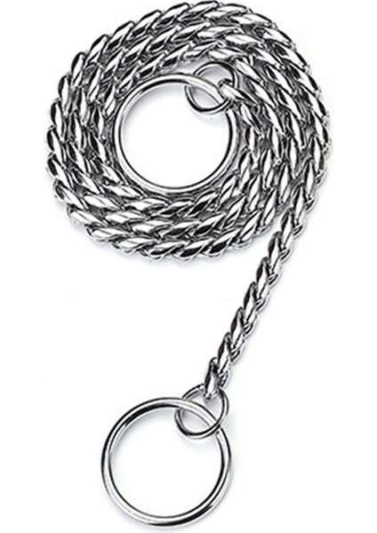 Gümüş Tarzı 4,5MMX60CM Metal Köpek Tasması Zincir Ayarlanabilir Pet Kolye Gerdanlık Eğitim Pet Yaka Küçük Orta Büyük Köpekler Için Güçlü P Yılan Zinciri Şeyler (Yurt Dışından)