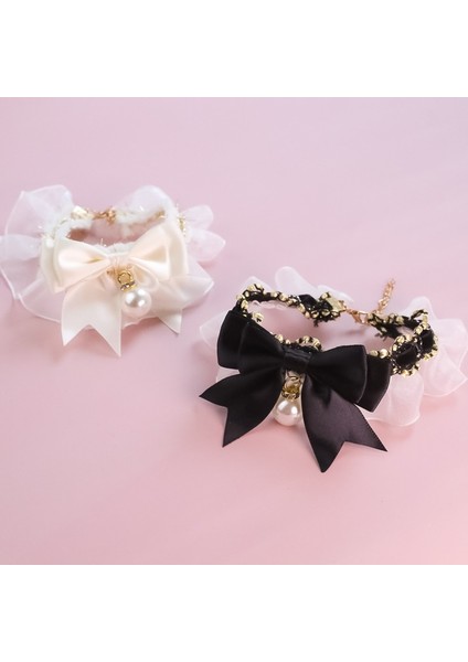 Beyaz Stil 30-35CM Pet Köpek Kedi Tasma Sevimli Dantel Yay Kedi Yaka Ayarlanabilir Kedi Kolye Takı Tatlı Boyun Dekoratif Evcil Hayvan Aksesuarları Evcil Hayvan Malzemeleri (Yurt Dışından) modelleri