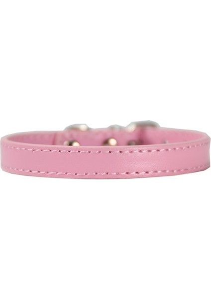Pembe Tarzı 1.5X30CM Alaşım Toka Deri Köpek Tasması Kedi Yaka Boyutu Ayarlanabilir Küçük ve Orta Köpek Yavru Yaka Köpek Malzemeleri (Yurt Dışından)