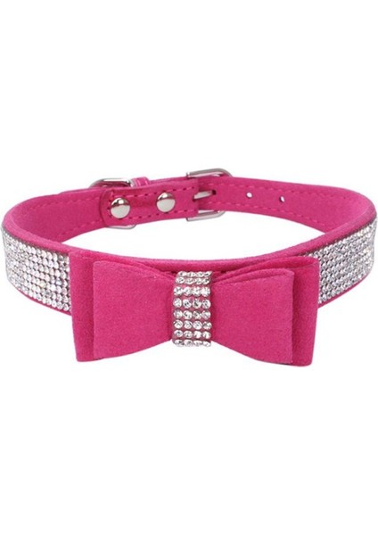 L Tarzı Xxs Bling Rhinestone Köpek Tasması Deri Yay-Düğüm Yavru Kedi Kolye Evcil Hayvan Tasması Küçük Köpek Chihuahua Pug Yaka Evcil Hayvan Aksesuarları (Yurt Dışından) modelleri