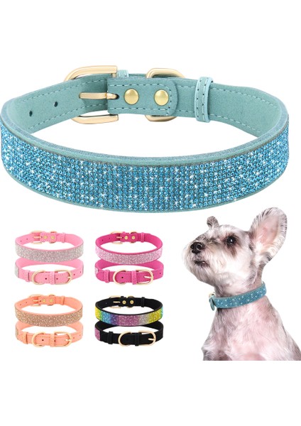 Turuncu Tarzı Xs Boyutu Yapay Elmas Köpek Tasması Yumuşak Süet Deri Köpek Kedi Tasması Kristal Elmas Köpüklü Pet Köpek Yavrusu Yaka Chihuahua Yorkshire Için (Yurt Dışından)